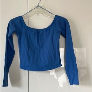 BDG Blue Long Sleeve Cropped Women's Top Size-SP NWOT